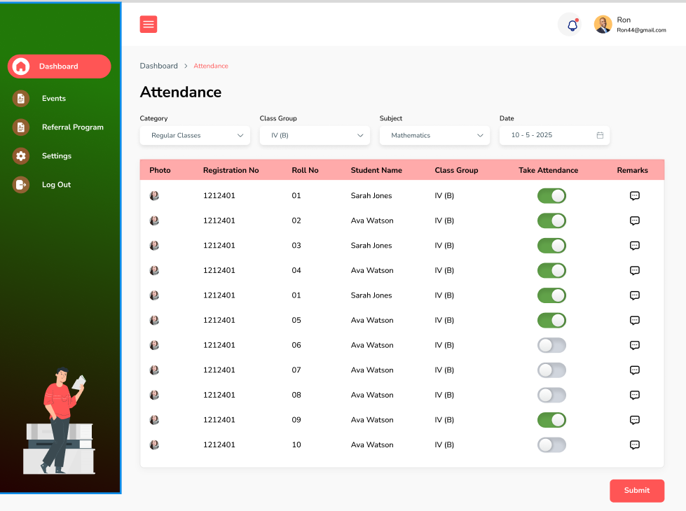 Attendance Tracking Dashboard